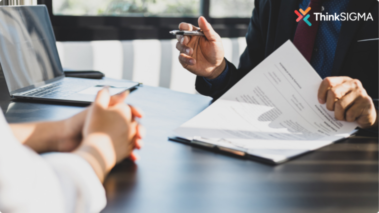 Procurement Contract Risks shown by 2 professionals negotiating contracta