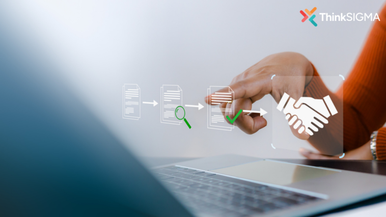 Contract Management Lifecycle shown by holograms