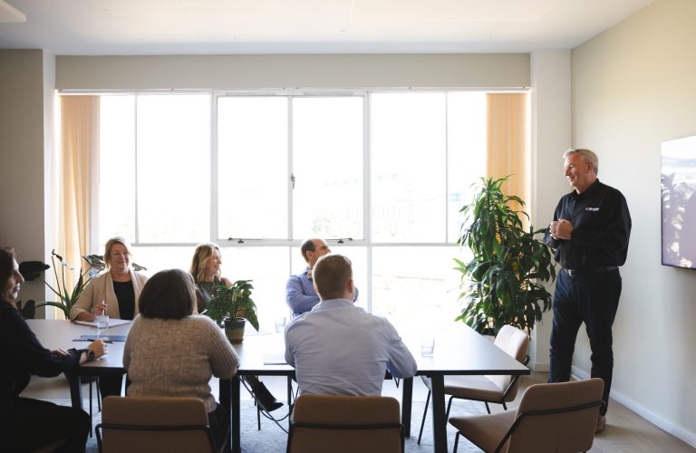 Commercial Awareness Training: shown by Paul conducting team training