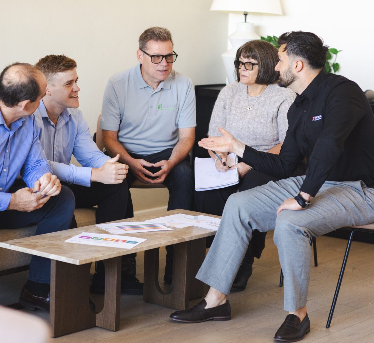 Tom conducting commercial awareness training course